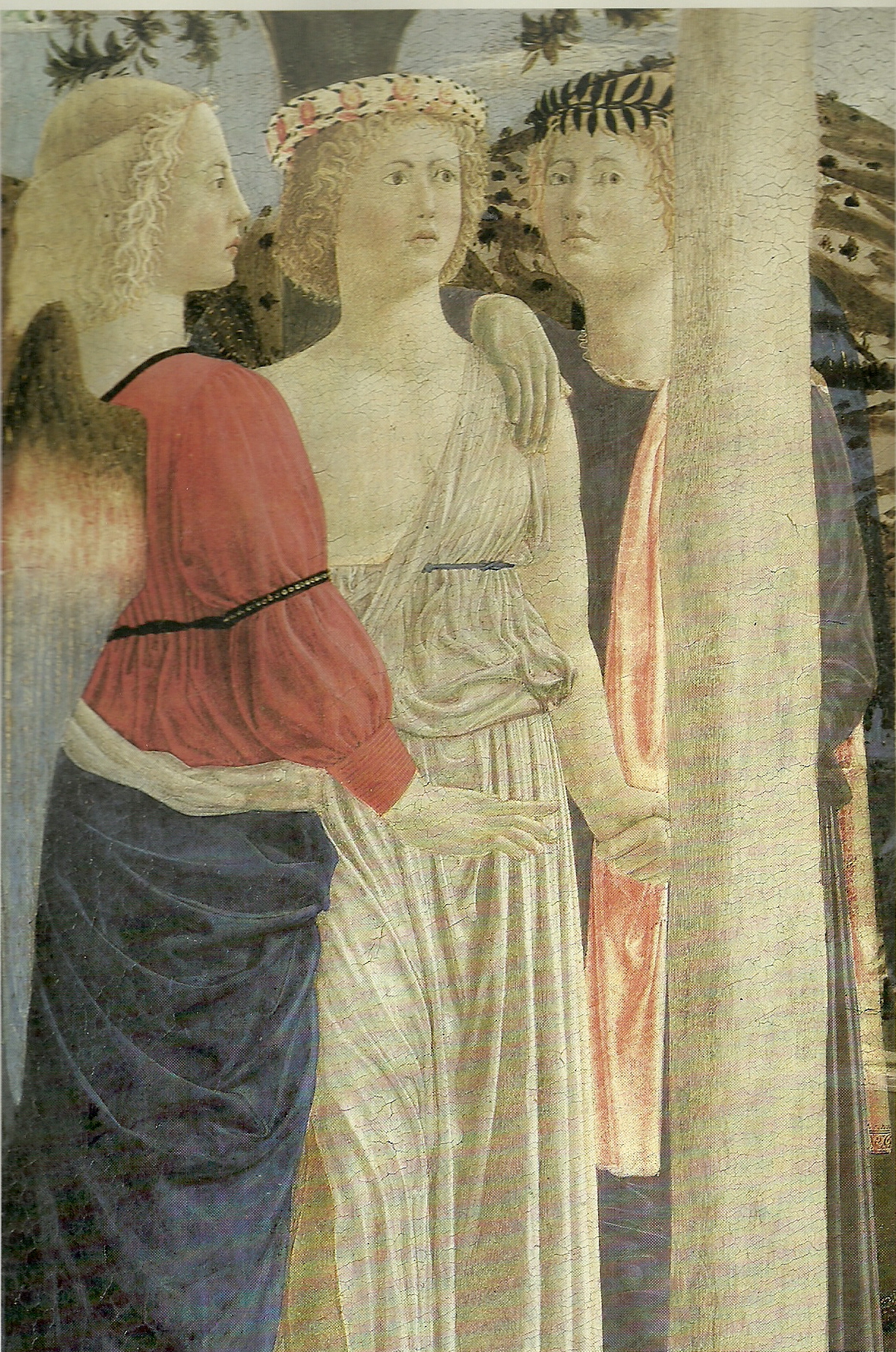 Piero della Francesca details from the baptism of christ